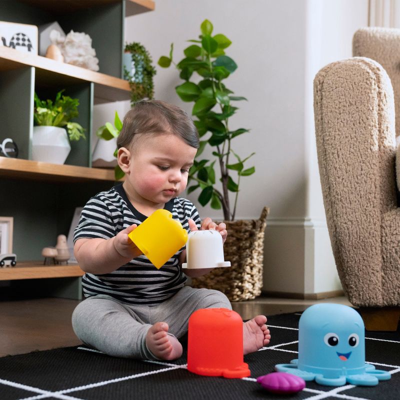 slide 7 of 25, Baby Einstein Ocean Explorers Opus's Stack & Stream Sensory Stacking Cups, 1 ct