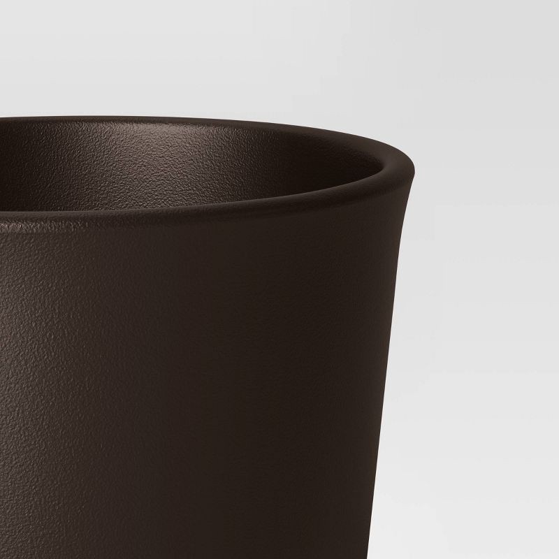 slide 4 of 4, Aesthetic Plastic Indoor Outdoor Planter Pot Foraging Brown 10.6"x10.6" - Threshold™, 1 ct