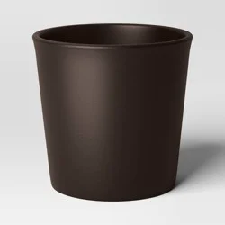 Aesthetic Plastic Indoor Outdoor Planter Pot Foraging Brown 10.6"x10.6" - Threshold™