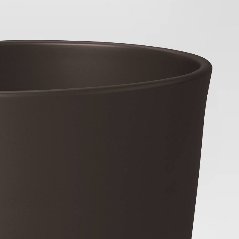 slide 4 of 4, Aesthetic Plastic Indoor Outdoor Planter Pot Foraging Brown 12.7"x12.7" - Threshold™, 1 ct