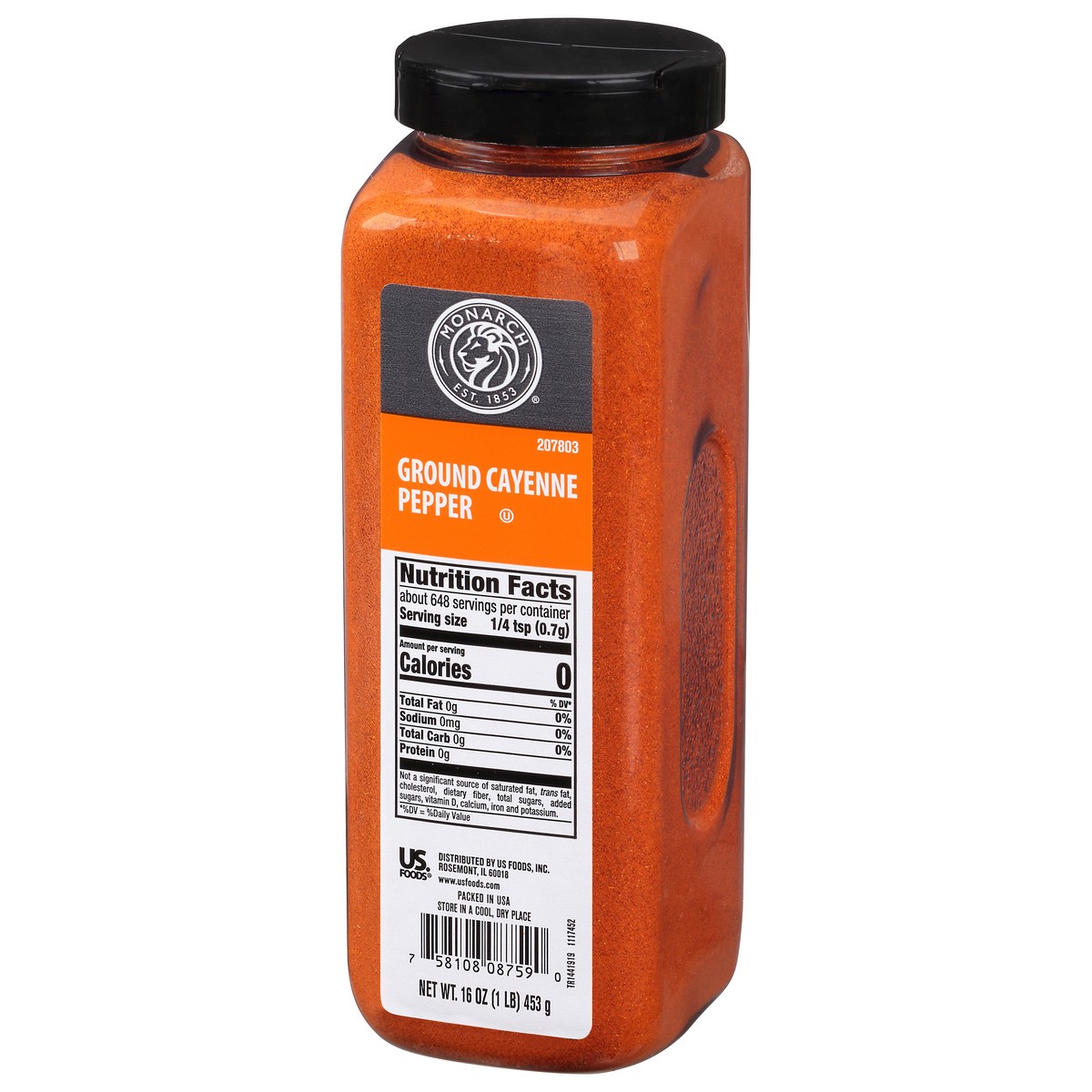 slide 9 of 9, Monarch Cayenne Pepper, 16 oz