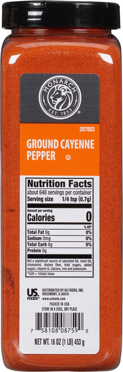 slide 5 of 9, Monarch Cayenne Pepper, 16 oz