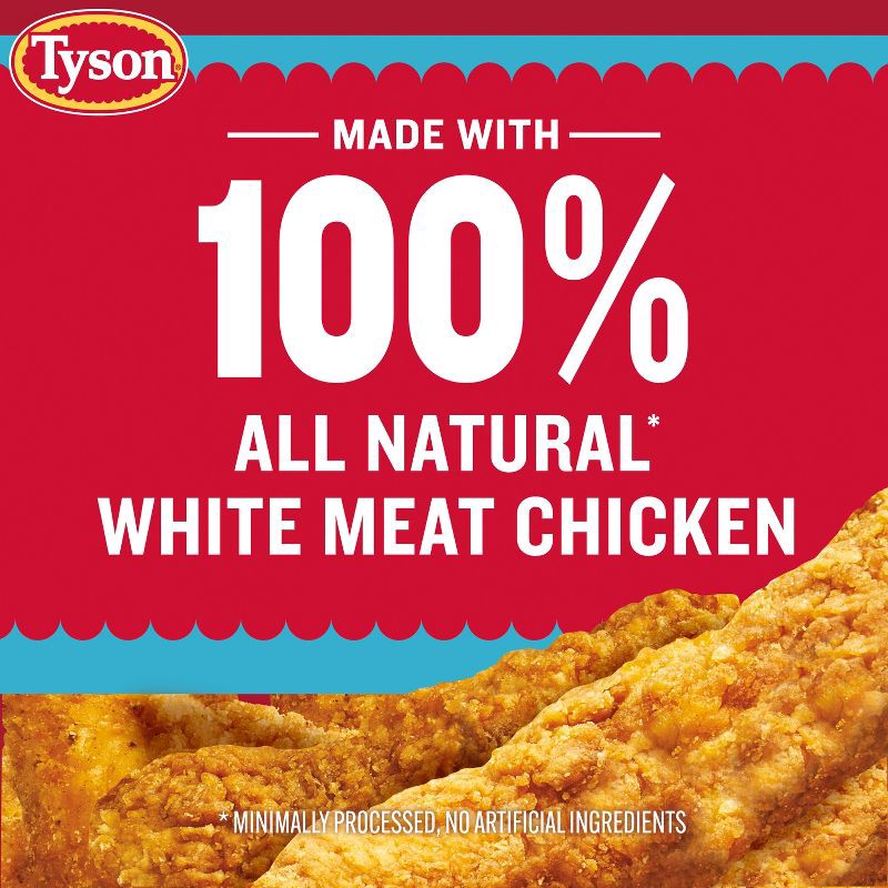 slide 3 of 9, Tyson Crispy Chicken Strips Family Pack Frozen - 40oz, 40 oz