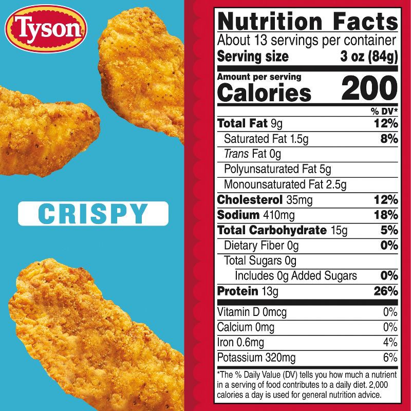 slide 8 of 9, Tyson Crispy Chicken Strips Family Pack Frozen - 40oz, 40 oz