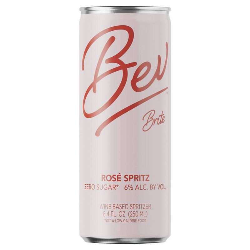 slide 2 of 5, Bev Brite Rosé Wine - 4pk/250ml Cans, 4 ct; 250 ml