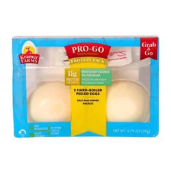 Kramer Farms Pro-Go Hard Boiled Eggs, Grab & Go, 2 ct
