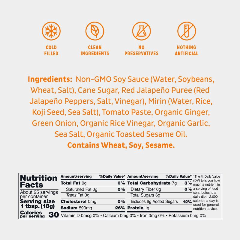 slide 7 of 7, Bachan's Sweet and Spicy Japanese BBQ Sauce - 16oz, 16 oz