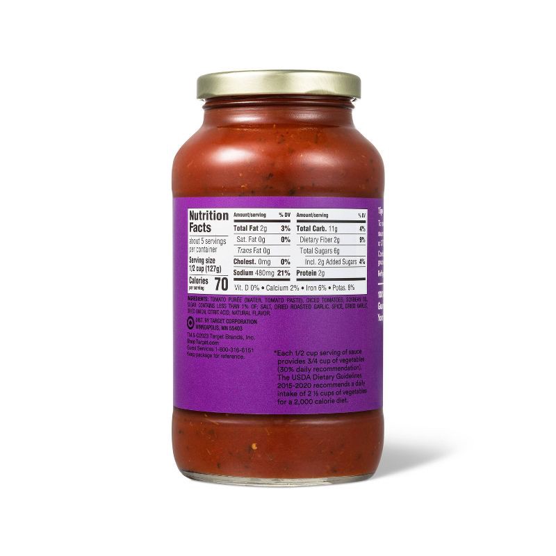 slide 3 of 3, Roasted Garlic & Herb Pasta Sauce - 24oz - Good & Gather™, 24 oz