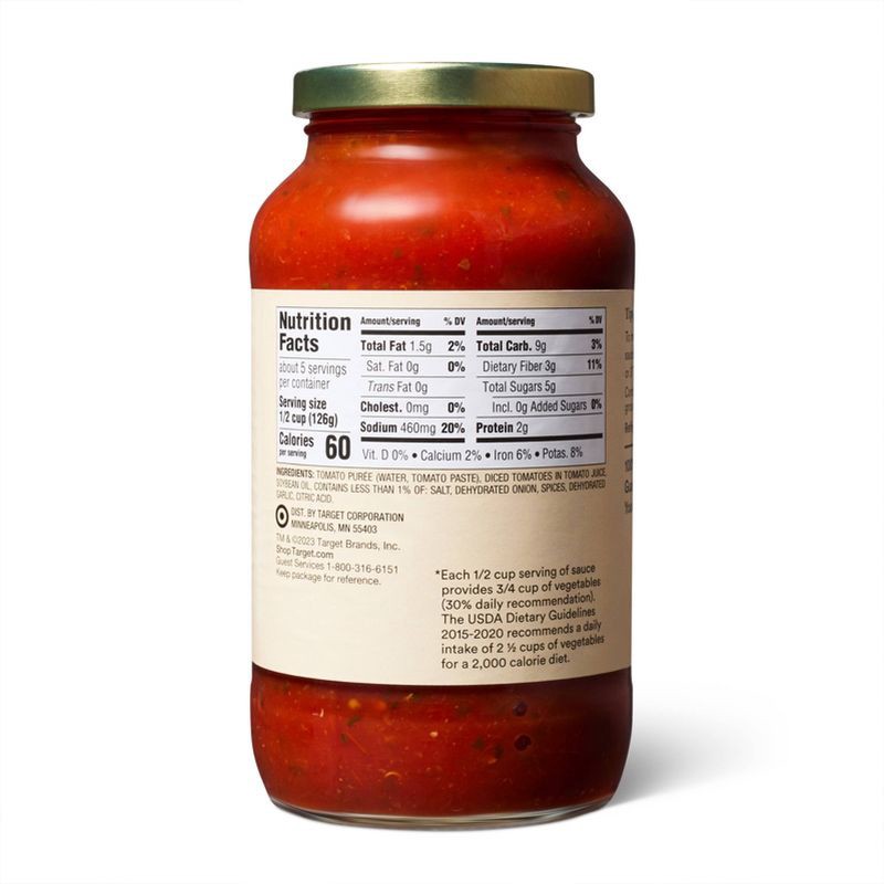 slide 2 of 5, Traditional Pasta Sauce No Sugar Added - 23.5oz - Good & Gather™, 23.5 oz