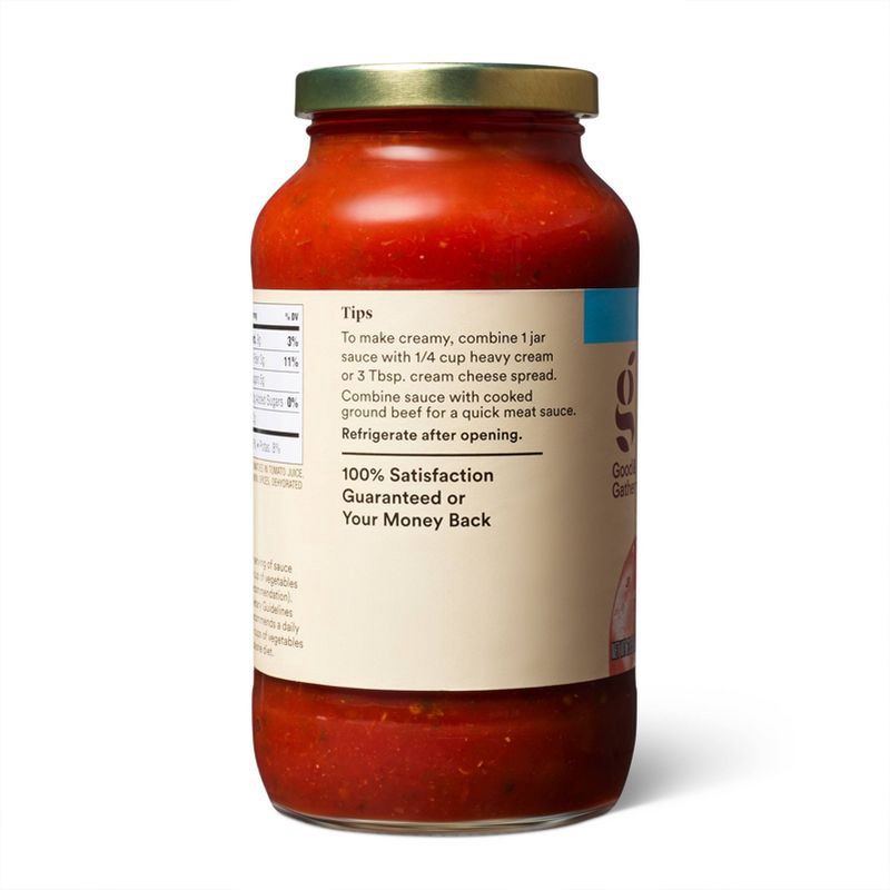 slide 3 of 5, Traditional Pasta Sauce No Sugar Added - 23.5oz - Good & Gather™, 23.5 oz