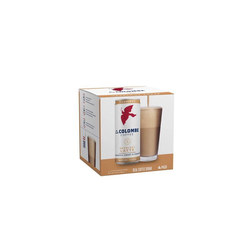 slide 1 of 2, La Colombe Hazelnut Draft Latte - 4pk/9 fl oz Cans, 4 ct; 9 fl oz