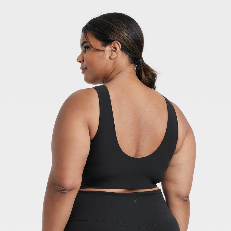 slide 3 of 5, Women's Everyday Soft Ultra High-Rise Bike Shorts 6" - All In Motion™ Black XXL: Moisture Wicking, Quick Dry, UPF 50+, 1 ct