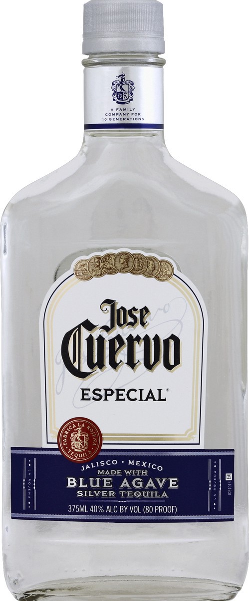 slide 2 of 2, Jose Cuervo Silver Tequila Flask, 375 ml