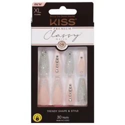 Kiss Classy Nails Premium Nails XL 30 ea