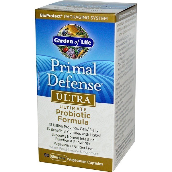 slide 1 of 2, Garden Of Life Primal Defense Ultra Probiotic Vegetarian Capsules, 90 ct