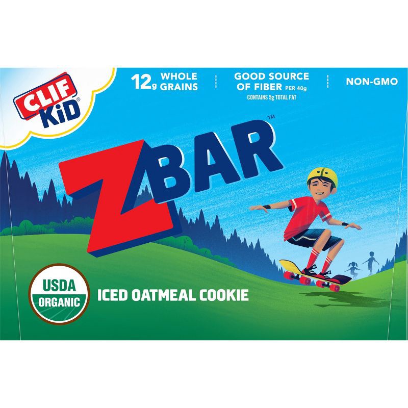 slide 7 of 13, CLIF KID ZBAR Organic Iced Oatmeal Cookie Granola Soy Protein Bar - 30.48oz/24pk, 30.48 oz, 24 ct