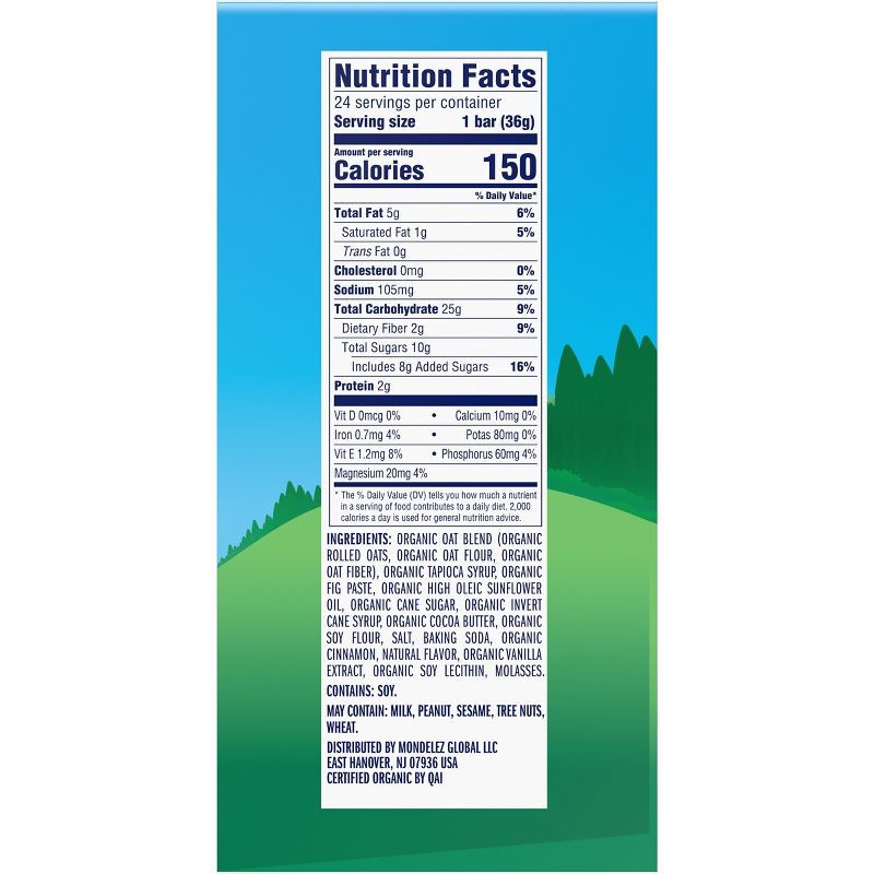 slide 11 of 13, CLIF KID ZBAR Organic Iced Oatmeal Cookie Granola Soy Protein Bar - 30.48oz/24pk, 30.48 oz, 24 ct