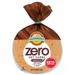 Guerrero Street Taco Size Zero Net Carbs Chipotle Tortillas - 14ct/8.89oz
