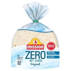 Mission Street Taco Size Zero Net Carbs Original Flour Tortillas - 14ct/8.89oz