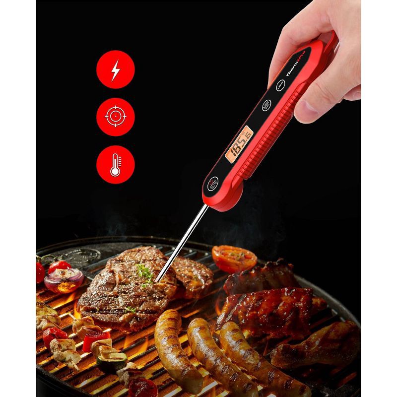 slide 2 of 7, ThermoPro Waterproof Instant Read Grilling Thermometer, 1 ct