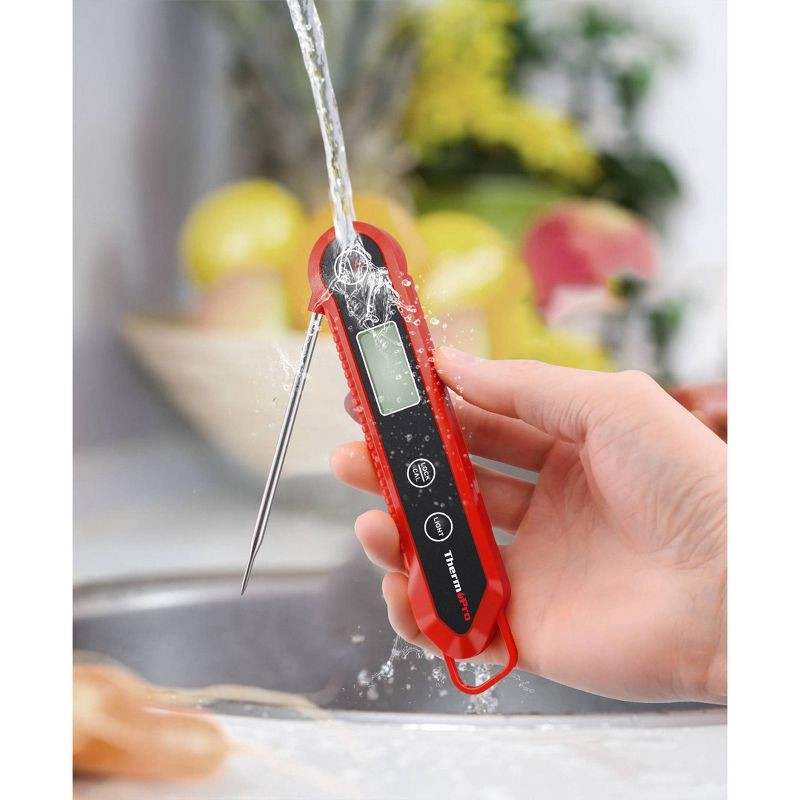 slide 5 of 7, ThermoPro Waterproof Instant Read Grilling Thermometer, 1 ct