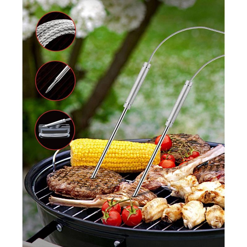 slide 3 of 6, ThermoPro Bluetooth Dual Probe Thermometer, 1 ct