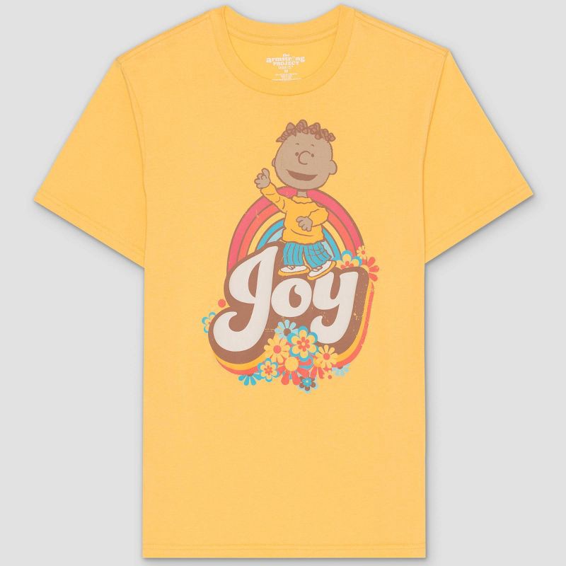 Men's Peanuts Franklin Joy Short Sleeve Graphic T-Shirt - Yellow L