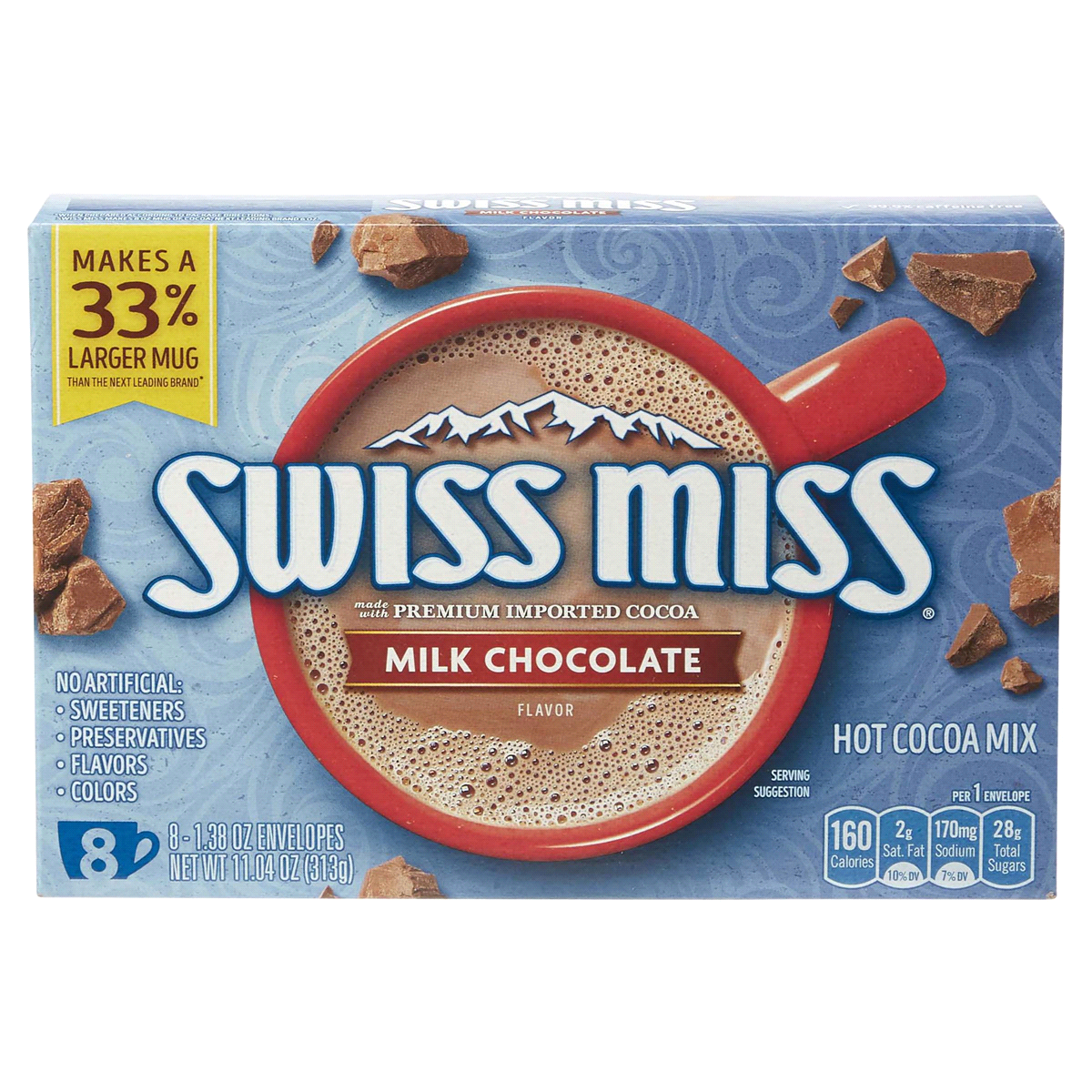 slide 1 of 1, Swiss Miss Hot Cocoa Mix Milk Chocolate - 7.3 oz, 7.3 oz