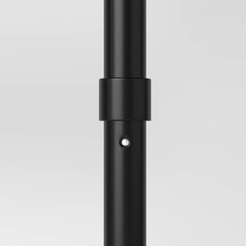 slide 5 of 6, 6' Round Outdoor Patio Market Umbrella Tan with Black Pole - Room Essentials™: Includes Carrying Bag, Steel Frame, 1 ct