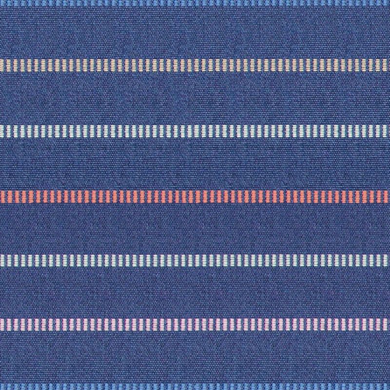 slide 2 of 6, 9' Round Dashed Lines Outdoor Patio Market Umbrella with Faux Wood Pole - Threshold™: Fade-Resistant, Crank Tilt, 1 ct