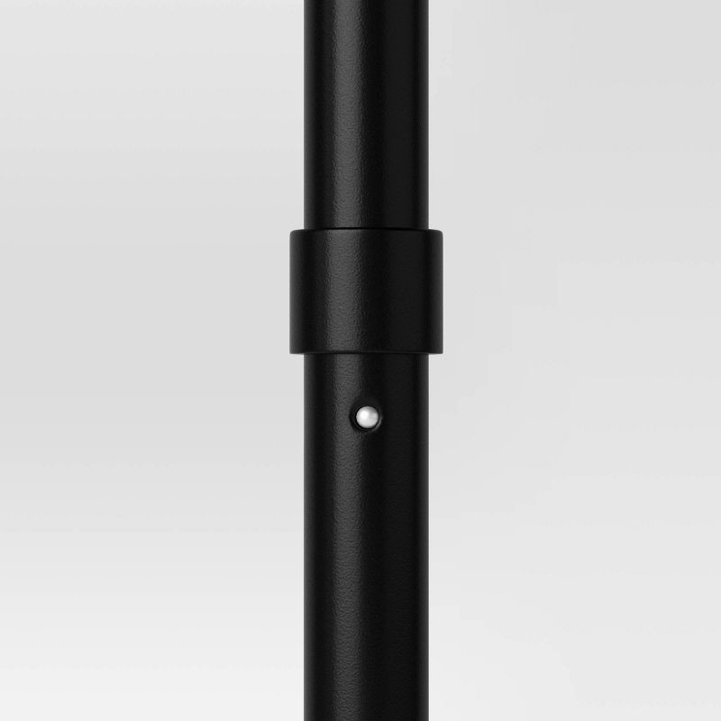 slide 5 of 6, 6' Round Outdoor Patio Market Umbrella Black with Black Pole - Room Essentials™: With Carrying Bag, Push-Up Lift, 1 ct