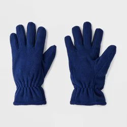 Boys' Solid Fleece Gloves - Cat & Jack Blue 8-16