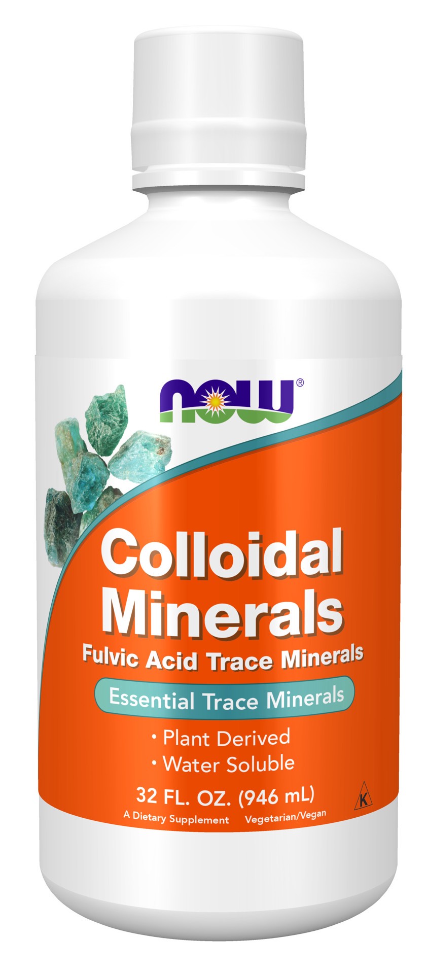 slide 1 of 4, Now Naturals NOW Colloidal Minerals, 32 oz
