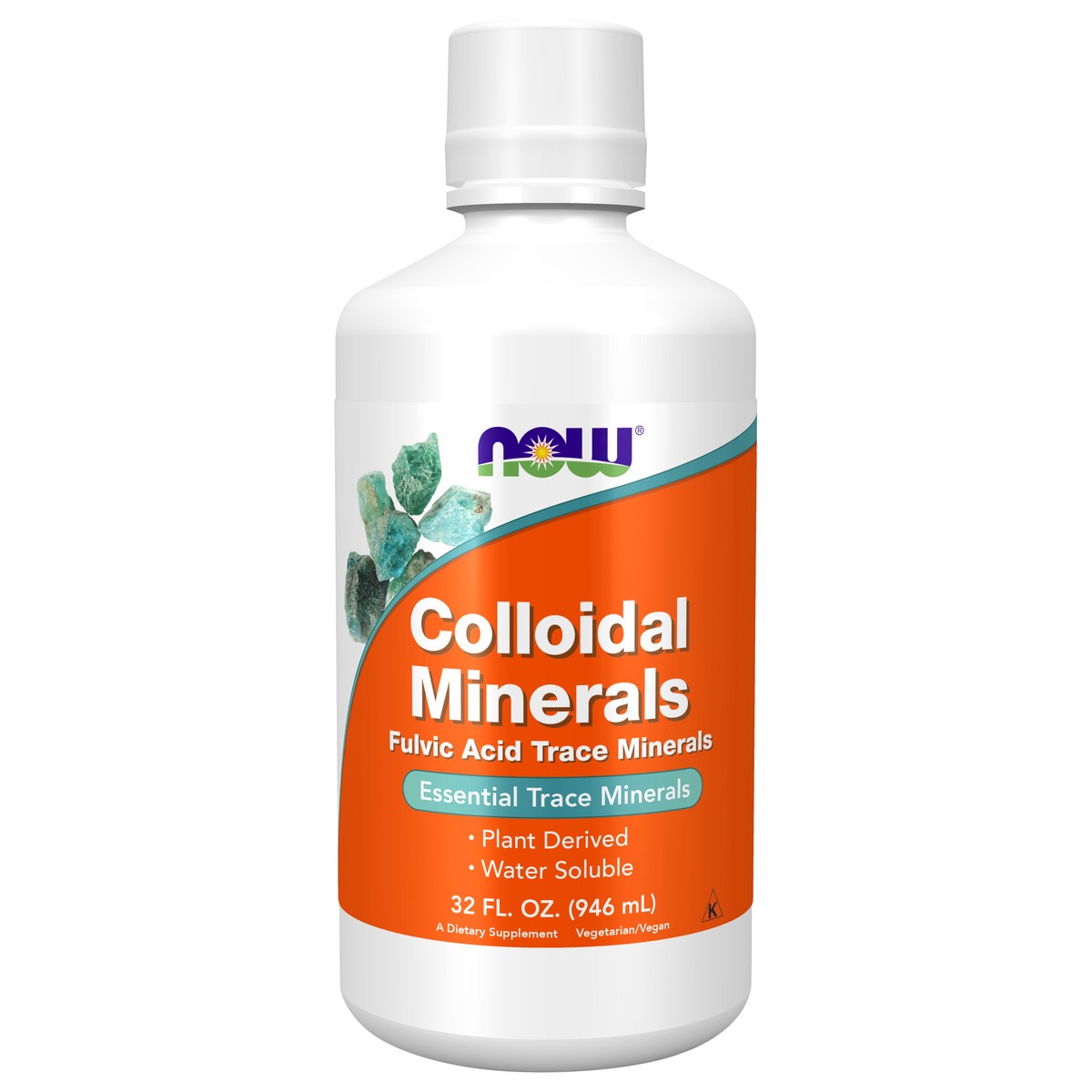 slide 1 of 4, NOW Colloidal Minerals - 32 fl. oz., 32 oz