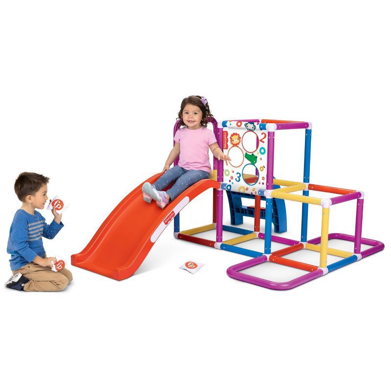 slide 3 of 12, Fisher-Price Climbing Jungle Gym Play Set with Toss Game, 1 ct