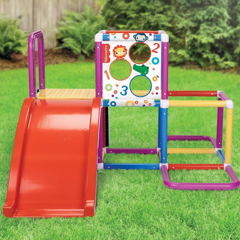 slide 4 of 12, Fisher-Price Climbing Jungle Gym Play Set with Toss Game, 1 ct