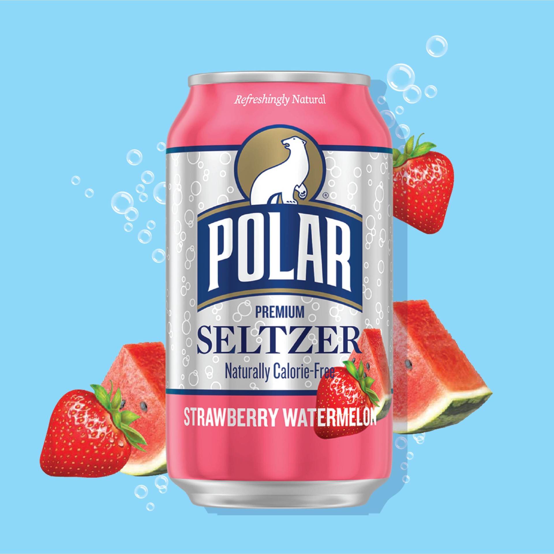 Polar Beverages Polar Strawberry Watermelon Seltzer Water - 8pk/12 fl ...