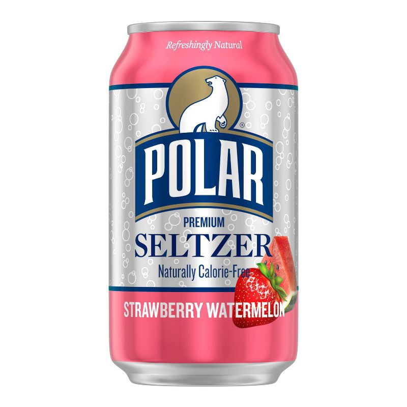 slide 5 of 7, Polar Beverages Polar Strawberry Watermelon Seltzer Water - 8pk/12 fl oz Cans, 8 ct; 12 fl oz