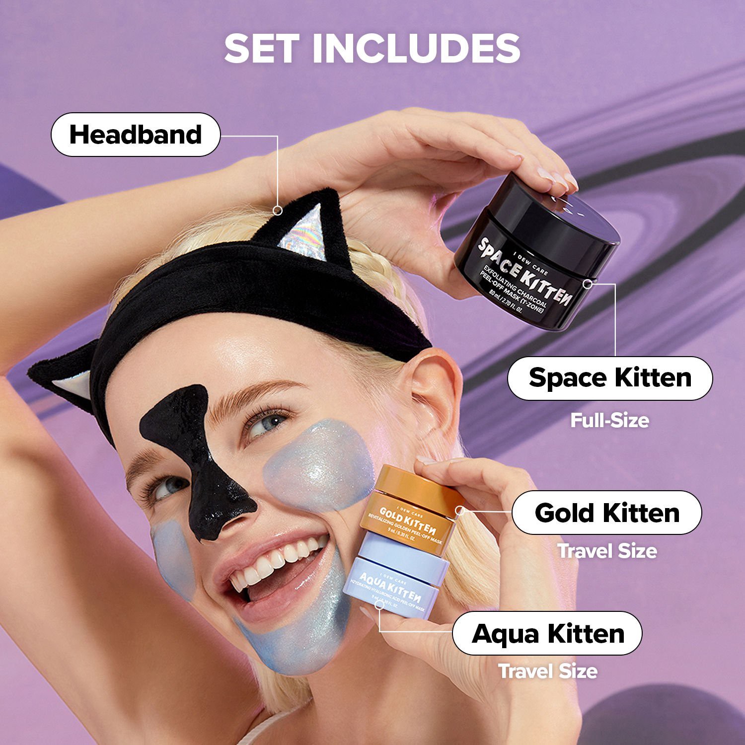 slide 3 of 4, I Dew Care Peel-Off Mask & Headband Set 1 Each, 1 ct