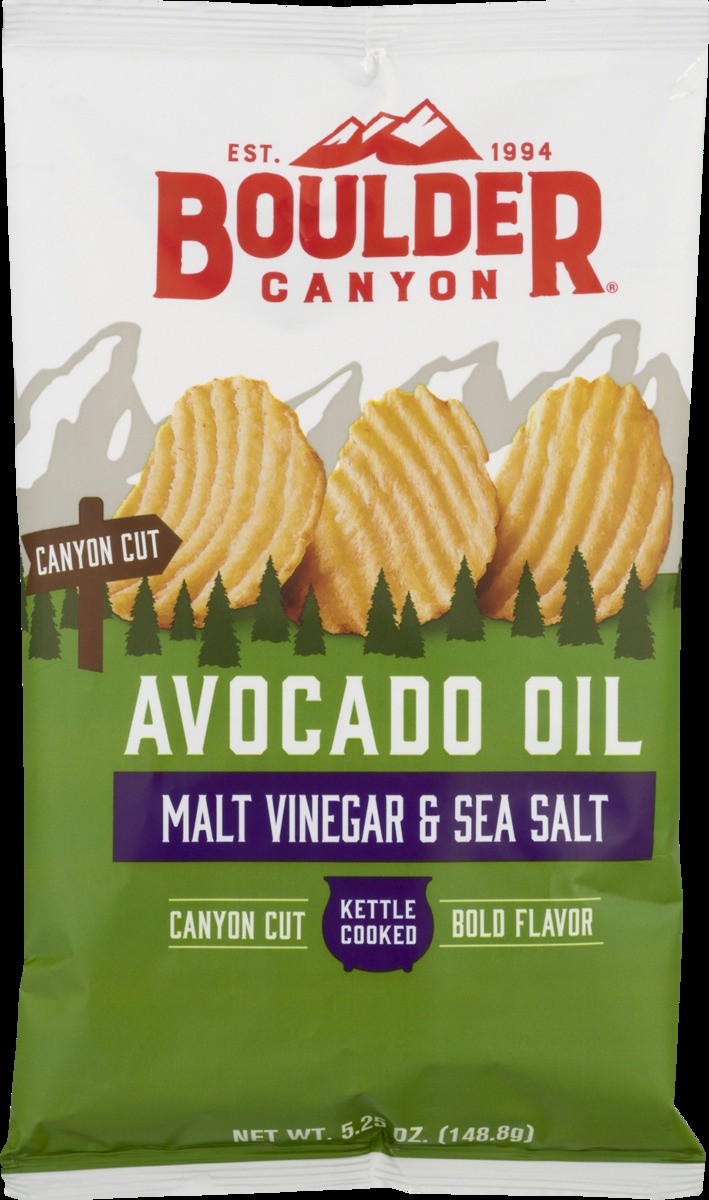 slide 10 of 11, Boulder Canyon Avocado Oil Malt Vinegar Kettle Chips, 5.25 oz