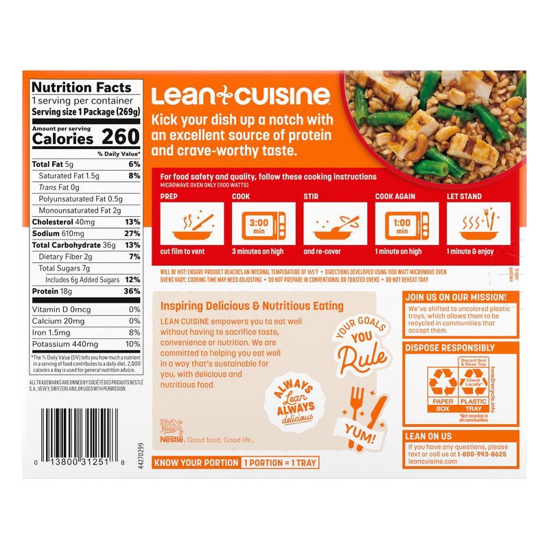 slide 7 of 8, Lean Cuisine Frozen Glazed Chicken - 9.5oz, 9.5 oz