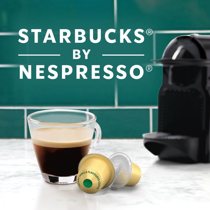 slide 8 of 9, Starbucks by Nespresso Original Line Creamy Vanilla Flavor Light Roast Coffee Pods - 10ct, 10 ct