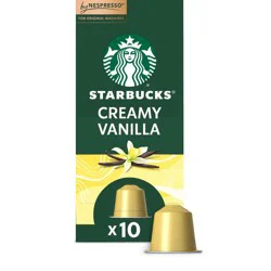 Starbucks by Nespresso Original Line Creamy Vanilla Flavor Light Roast Coffee Pods - 10ct
