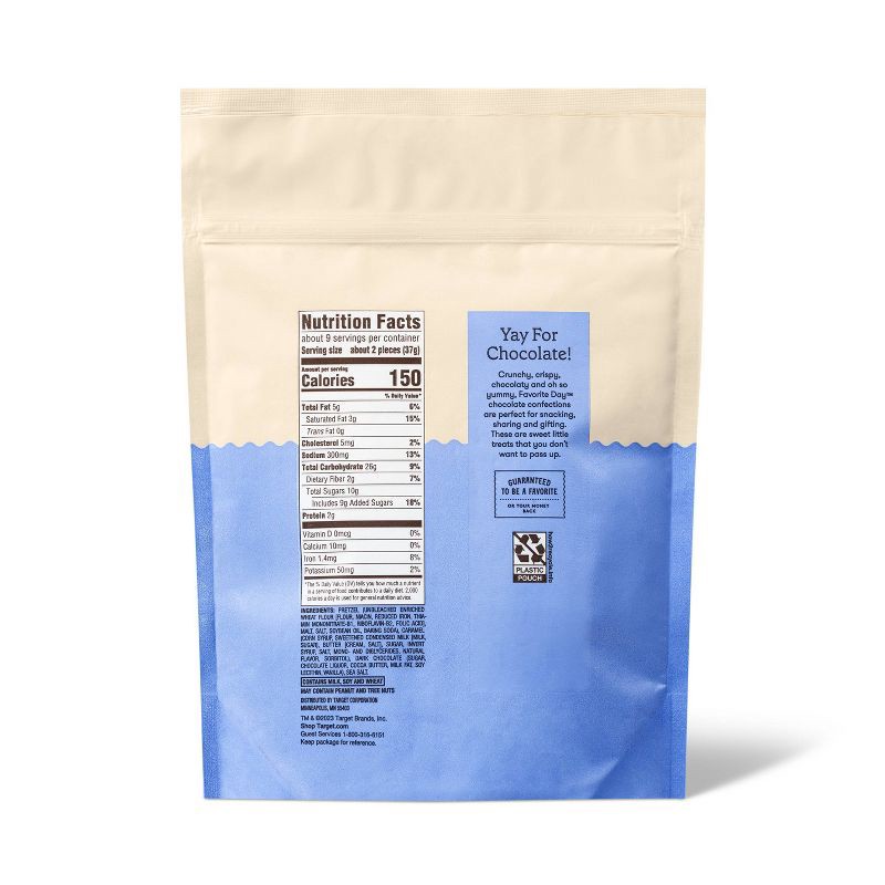 slide 2 of 3, Dark Chocolate, Caramel, Pretzel with Sea Salt Crunchy Clusters Candy Sharing Size - 12oz - Favorite Day™, 12 oz