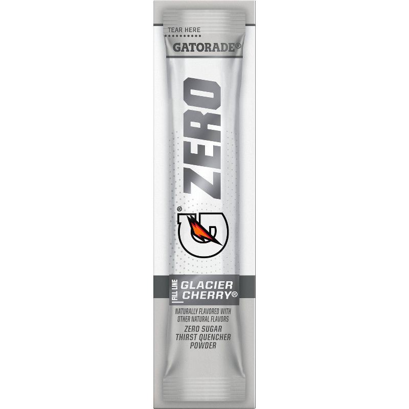slide 4 of 12, Gatorade G Zero Glacier Cherry Sport Mix - 10pk/0.084oz Pouches, 10 ct, 0.084 oz