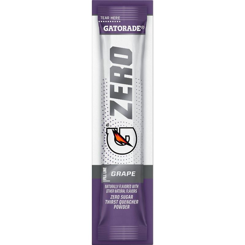 slide 12 of 12, Gatorade G Zero Grape Sport Mix - 10pk/0.084oz Pouches, 10 ct, 0.084 oz