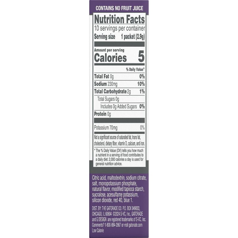 slide 4 of 12, Gatorade G Zero Grape Sport Mix - 10pk/0.084oz Pouches, 10 ct, 0.084 oz