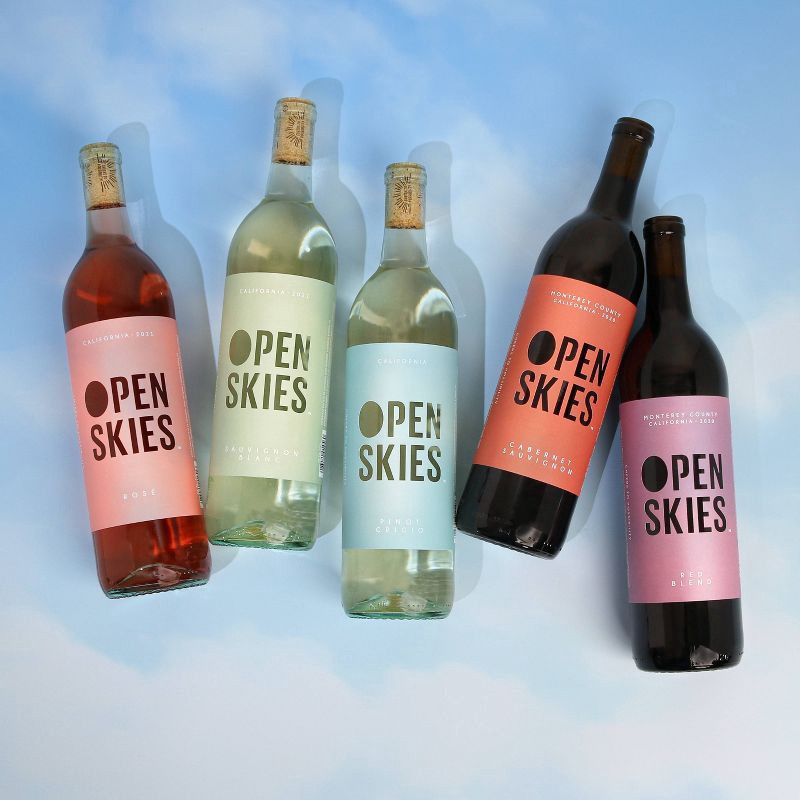 slide 3 of 5, Open Skies Rose - 750ml Bottle, 750 ml