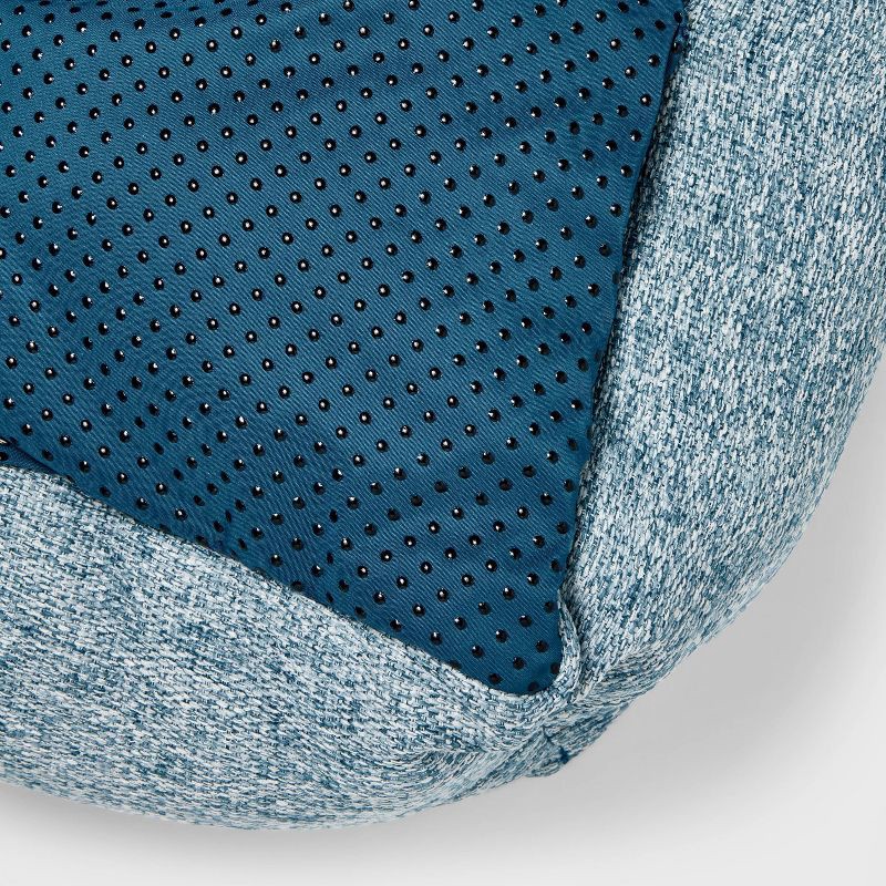 slide 3 of 3, Cuddler Dog Bed - M - Blue - Boots & Barkley™, 1 ct