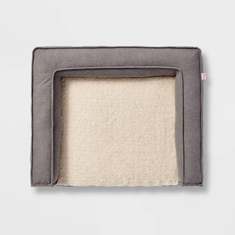 slide 2 of 3, 3-Sided Bolster Dog Bed - M - Boots & Barkley™, 1 ct